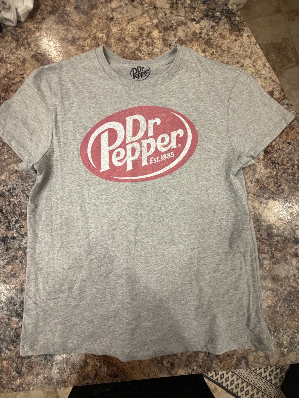 Women's Gray T-Shirt with Red Logo